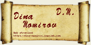 Dina Momirov vizit kartica